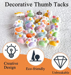 30 Pcs Cute Push Pins, Decorative Thumb Tacks, Animal Push Pins - Image 6