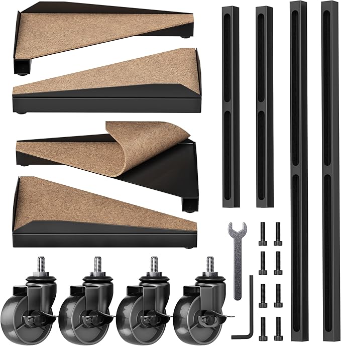 Bytesium PC Tower Stand – Metal Frame – Adjustable Width and Length – 4 Locking - Image 8