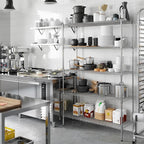 Regal Altair 18" Deep x 48" Wide x 74" Height Wire Shelving Kit | 5-Tier | NSF - Image 6