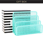 BLU MONACO Aqua Metal Mesh Letter Sorter - Image 5