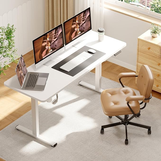 FitStand AdjustableStanding Desk 63 x 24 Inch Home Office Desk - Image 2
