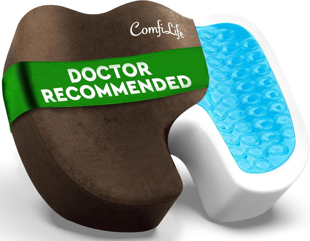 ComfiLife Premium Gel & Memory Foam Seat Cushion – Doctor Recommended Office