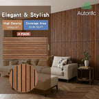 AUTORIFIC Wood Veneer Acoustic Panels, 4 Pack 47.2”x23.6” Sound Panels - Image 2