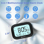 Geevon Small Travel Alarm Clock, Digital Alarm Clocks - Image 2