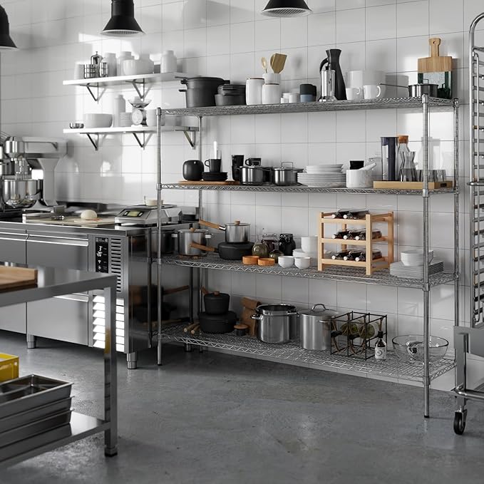 Regal Altair 18" Deep x 72" Wide x 64" Height Wire Shelving Kit | 4-Tier | NSF - Image 2