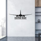 Personalized Metal Airplane Wall Art, Airplane Name Sign, Customized Pilot Name - Image 8