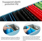 Oterri File Organizer Box with Lid, Portable Hanging File Box - Image 2