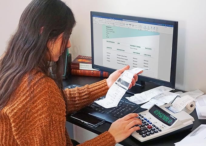 Victor 1310 Big Print Printing Calculator, 12-Digit LED Display, Fast Ink-Free - Image 5