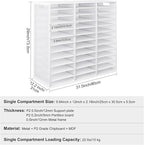PAG-Mass Mail Sorter Adjustable Countertop Mail Holder, Heavy Duty Literature - Image 6