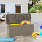 TARKARI 270 Gallon Lockable Resin Deck Box, Waterproof & UV-Resistant Outdoor - Image 5