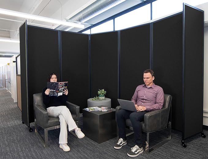 Versare Room Divider 360 Portable Wall Partition | Folding Panels | Large - Image 2