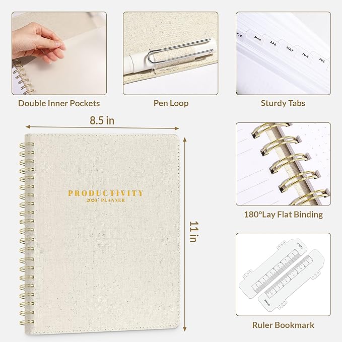 SUNEE 2026 Planner 8.5" x 11" – Dated Productivity Planner - Image 5