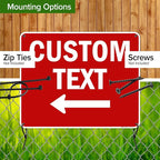 Custom Arrow, Custom Directional Sign, Left Arrow, 24x30 Inches, Rust Free .063 - Image 5