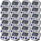 Leumoi 24 Pcs Digital Kitchen Timers Magnetic Back Timers Bulk Large Screen by Leumoi