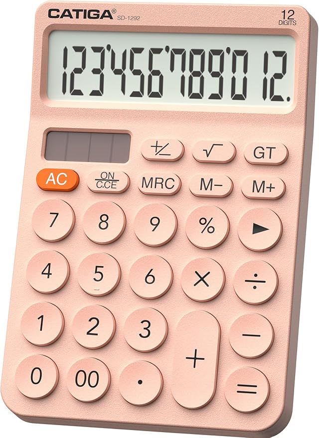 CATIGA 12 Digit Desktop Calculator Basic Desk Calculator by CATIGA