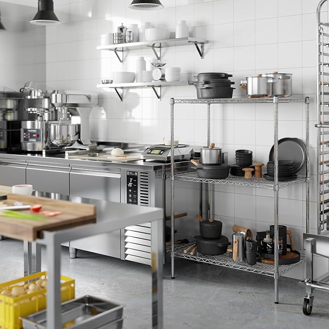 Regal Altair 21" Deep x 36" Wide x 54" Height Wire Shelving Kit | 3-Tier | NSF - Image 7