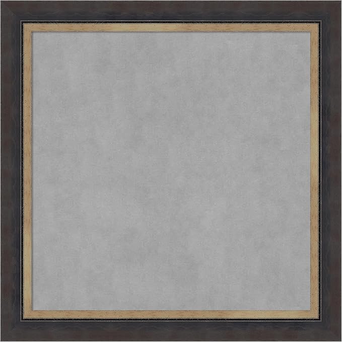 Amanti Art Black Framed Magnetic Board 29x29 Medium Vision Board by AmantiArt