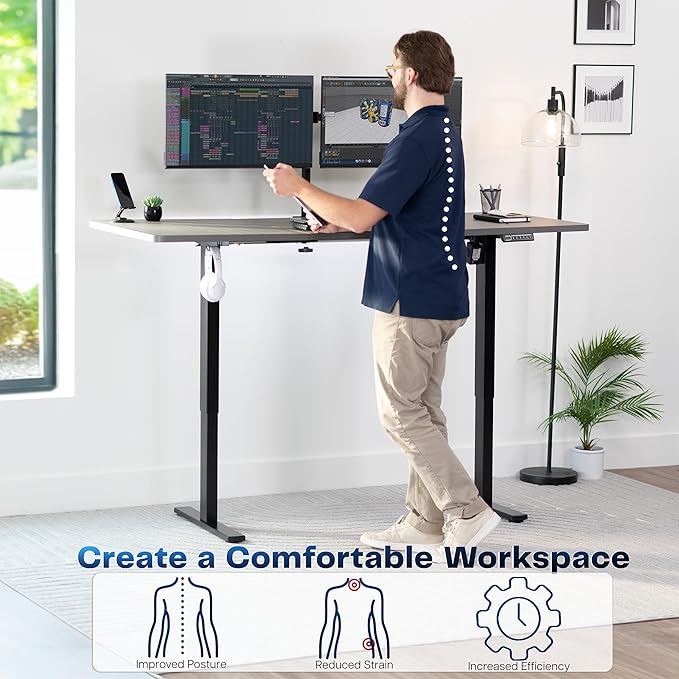 VIVO Electric 71 x 30 in Standing Desk, Memory Height Adjustment, 1B Series - Image 4