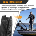 48 Inch Zippered Rigging Sleeve | Heavy Duty 600D Waterproof Marine Cable - Image 5