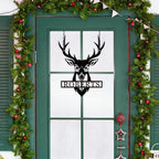 Personalized Deer Head Metal Sign | Christmas Deer | Custom Metal Deer Sign | - Image 3