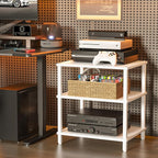 LELELINKY 3-Tier AV Media Player Stand Set of 2, Wooden TV Stand, Game Console - Image 7