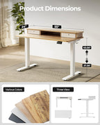 FEZIBO 55 x 24 Inch Height Adjustable Electric Standing Desk - Image 4