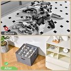 INSTY 2 Pack Shoe Organizer for Closet, Fits up to 32 Pairs, Adjustable - Image 4