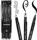 Craft 'n' Beyond Calligraphy Brush Pens Pack of 3 Small, Medium and Large by CraftnBeyond