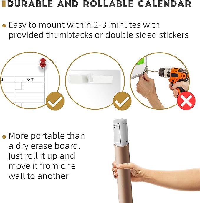 Large Dry Erase Wall Calendar - Image 5