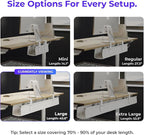 Ascrono Original No Drill Under Desk Cable Management Tray 40.6" - Image 4