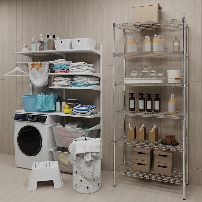 Regal Altair 18" Deep x 36" Wide x 74" Height Wire Shelving Kit | 6-Tier | NSF - Image 2