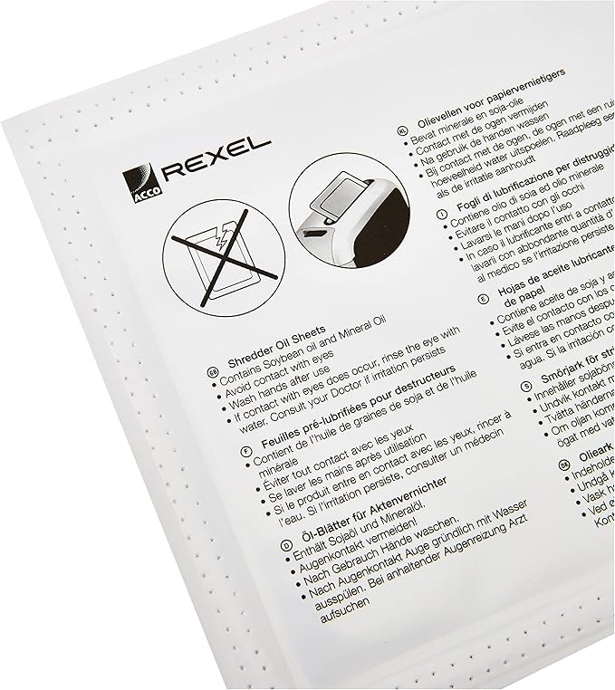 Rexel Shredder Oil Sheets, A5 Size, Shredder Maintenance - Image 4