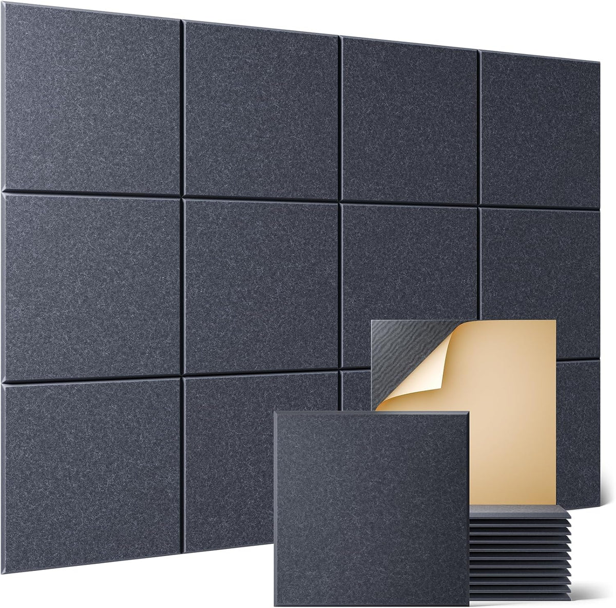 Sonicism 12 Pack Acoustic Wall Panels