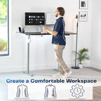 VIVO Electric 63 x 32 in Standing Desk, Memory Height Adjustment, 1B Series - Image 4