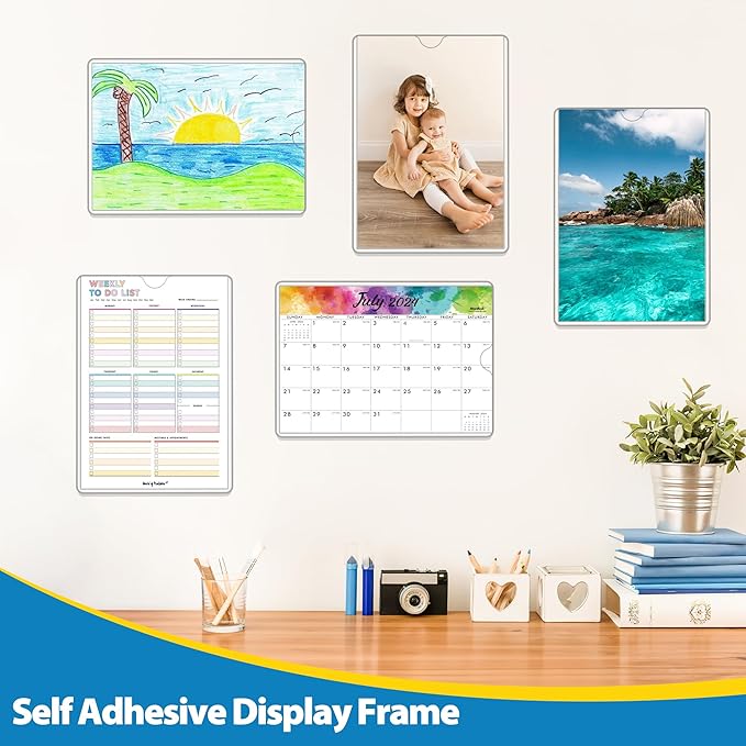 20 Pack Wall Sign Holder 8.5x11 Magnetic Plastic Sign Holder - Image 8