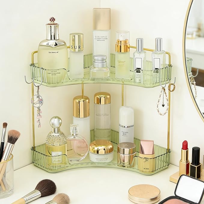 Trdongxu 2-Tier Corner Bathroom Organizer Countertop by Trdongxu