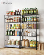 sakugi storage shelves - 5 tier shelf organizer shown in use