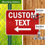 Custom Arrow, Custom Directional Sign, Left Arrow, 18x24 Inches, 3M EGP - Image 5
