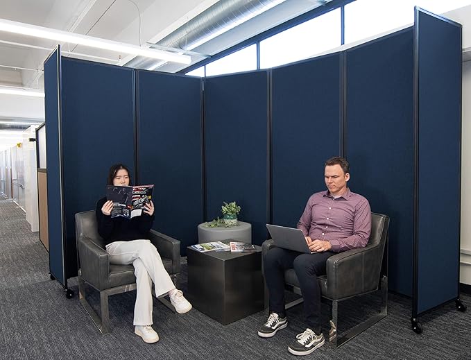 Versare Room Divider 360 Portable Wall Partition | Folding Panels | Large - Image 2
