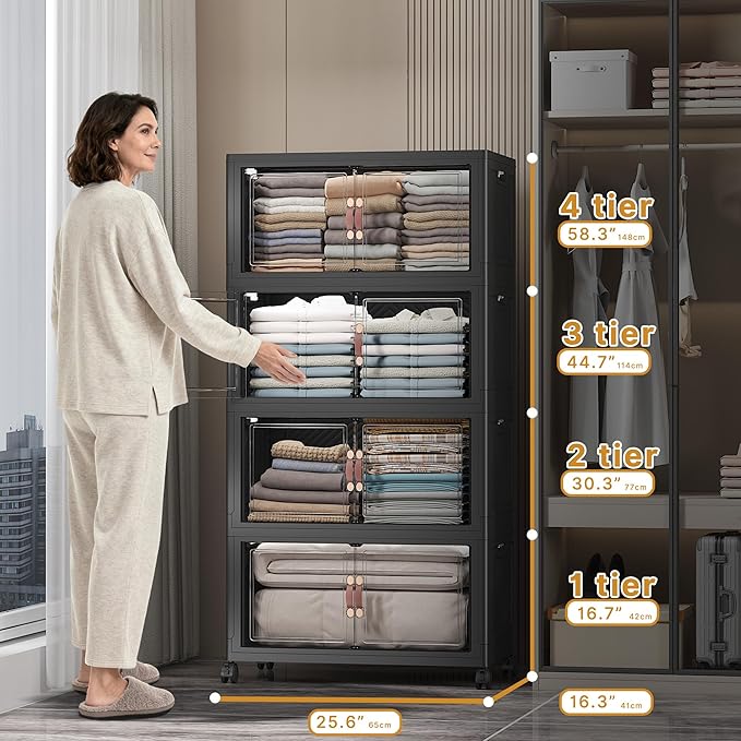 UAMFURI Extra Large Stackable Storage Bins - Image 2