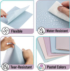 Mr. Pen- Plastic Folders with Pockets, 5 pcs | Aesthetic File Folder with Business Card Slot, 2-Pocket Folder, Back to School, Office, Filing Supplies