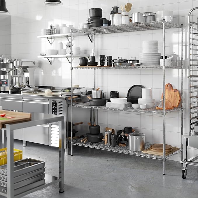 Regal Altair 24" Deep x 60" Wide x 74" Height Wire Shelving Kit | 4-Tier | NSF - Image 6