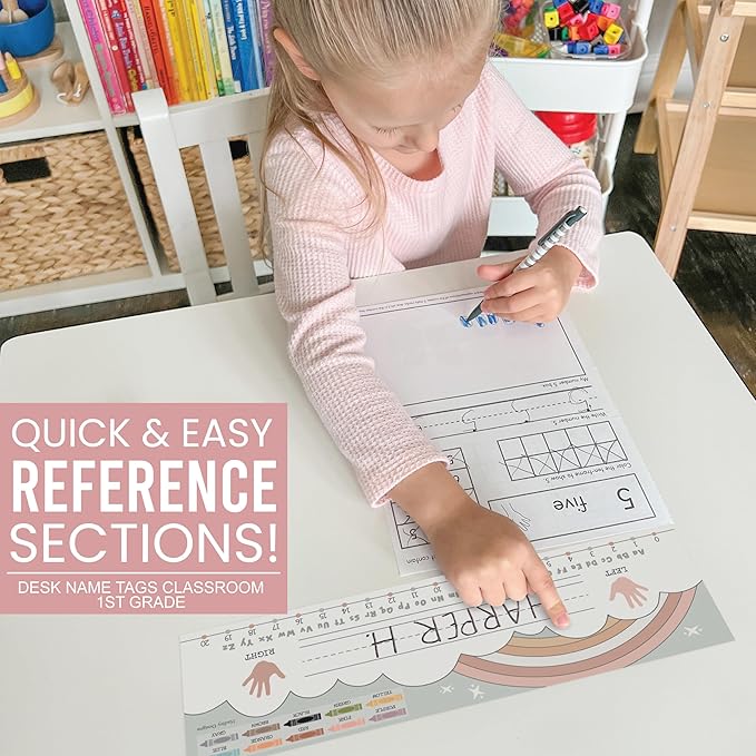 Desk Name Tags for Classroom – 36 Student Name Plates for Classroom Kindergarten - Image 4