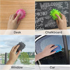 SITHON 4 Pieces Magnetic Microfiber Shag Whiteboard Eraser, Washable Microfiber - Image 5
