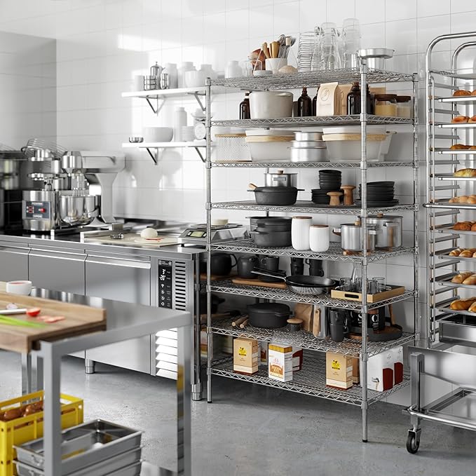 Regal Altair 24" Deep x 42" Wide x 74" Height Wire Shelving Kit | 8-Tier | NSF - Image 2
