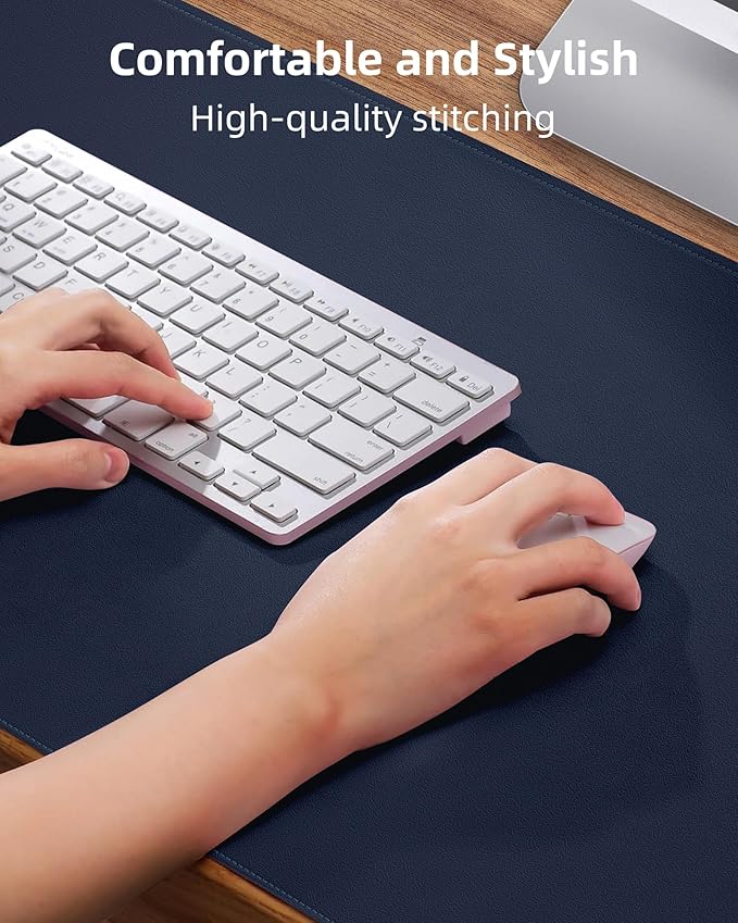 Leather Desk Pad Protector, Desk Mat, Large Mouse Pad, Non-Slip Desk Pad - Image 3