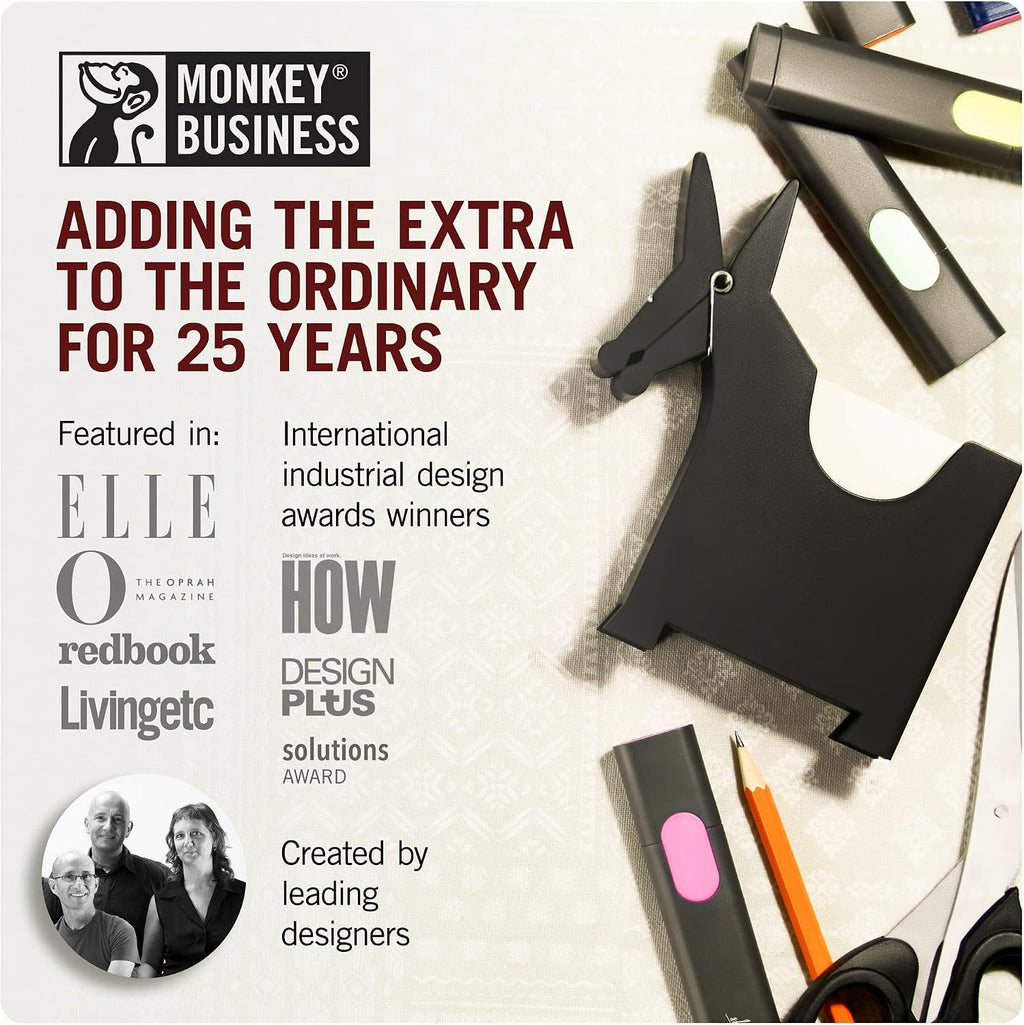 Morris the Donkey: Desktop Memo Holder | Cute Desk Accessories & Office Supplies | Funny Desk Decor & Office Accessories | Desk Supplies: Holders & Dispensers | Sticky Note Holder | by Monkey Business