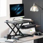 VIVO 26 inch Desk Converter, K Series, Height Adjustable Sit to Stand Riser - Image 2