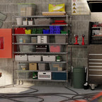 Regal Altair 18" Deep x 60" Wide x 74" Height Wire Shelving Kit | 8-Tier | NSF - Image 2
