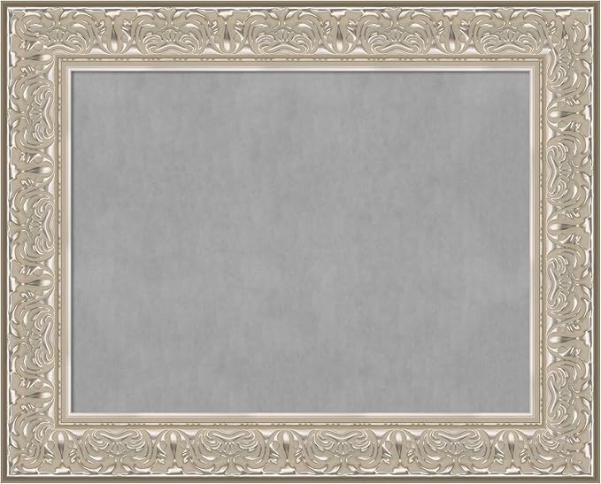 Amanti Art Silver Framed Magnetic Board 25x31 Medium Vision Board by AmantiArt